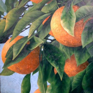 Art by Nick Stephens, "Oranges in Oil"