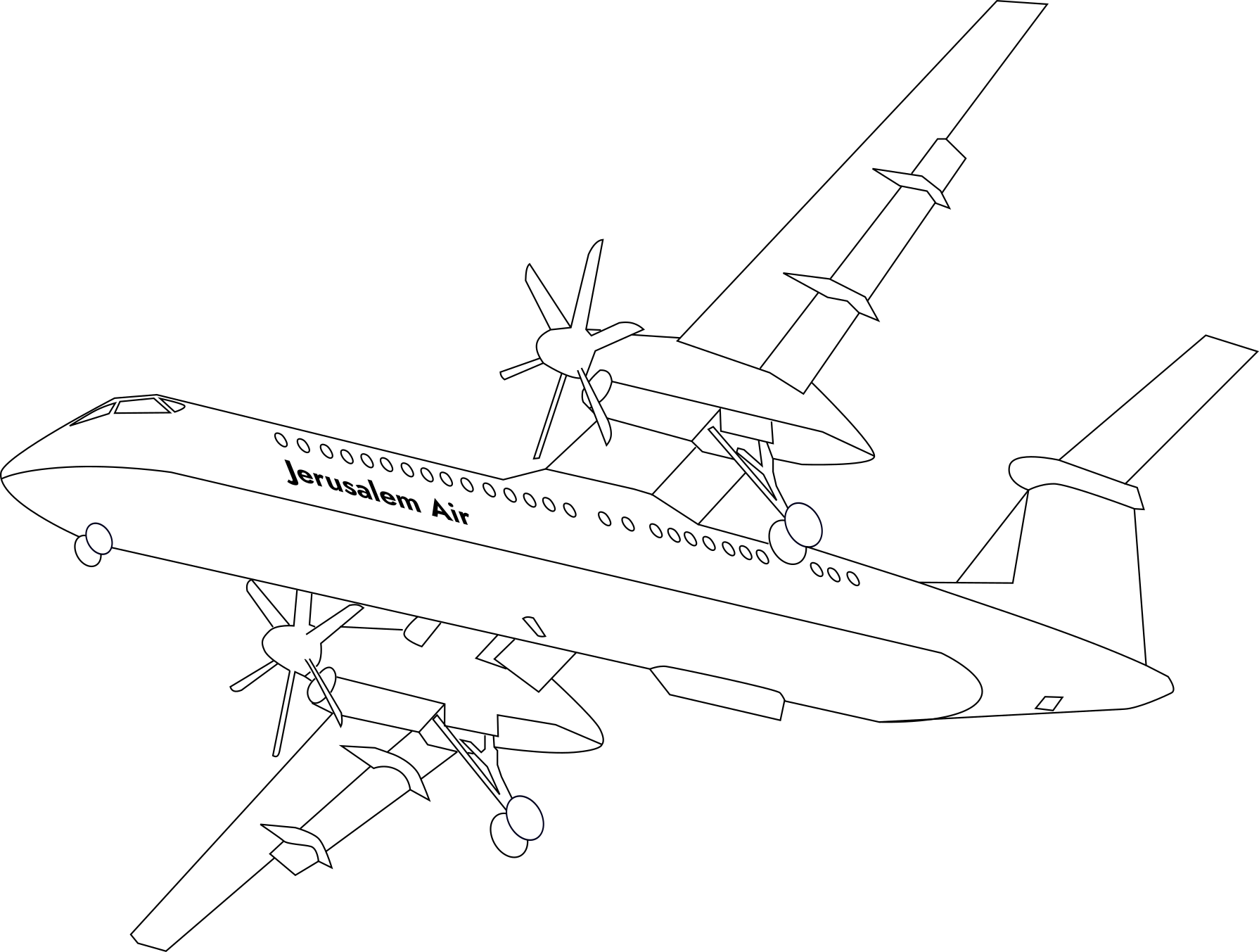 airbus coloring pages